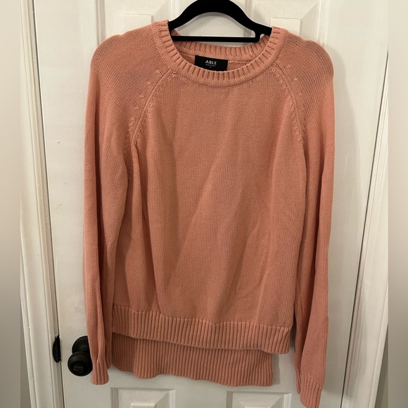 Able Women's Sweater in Peach - Picture 1 of 5